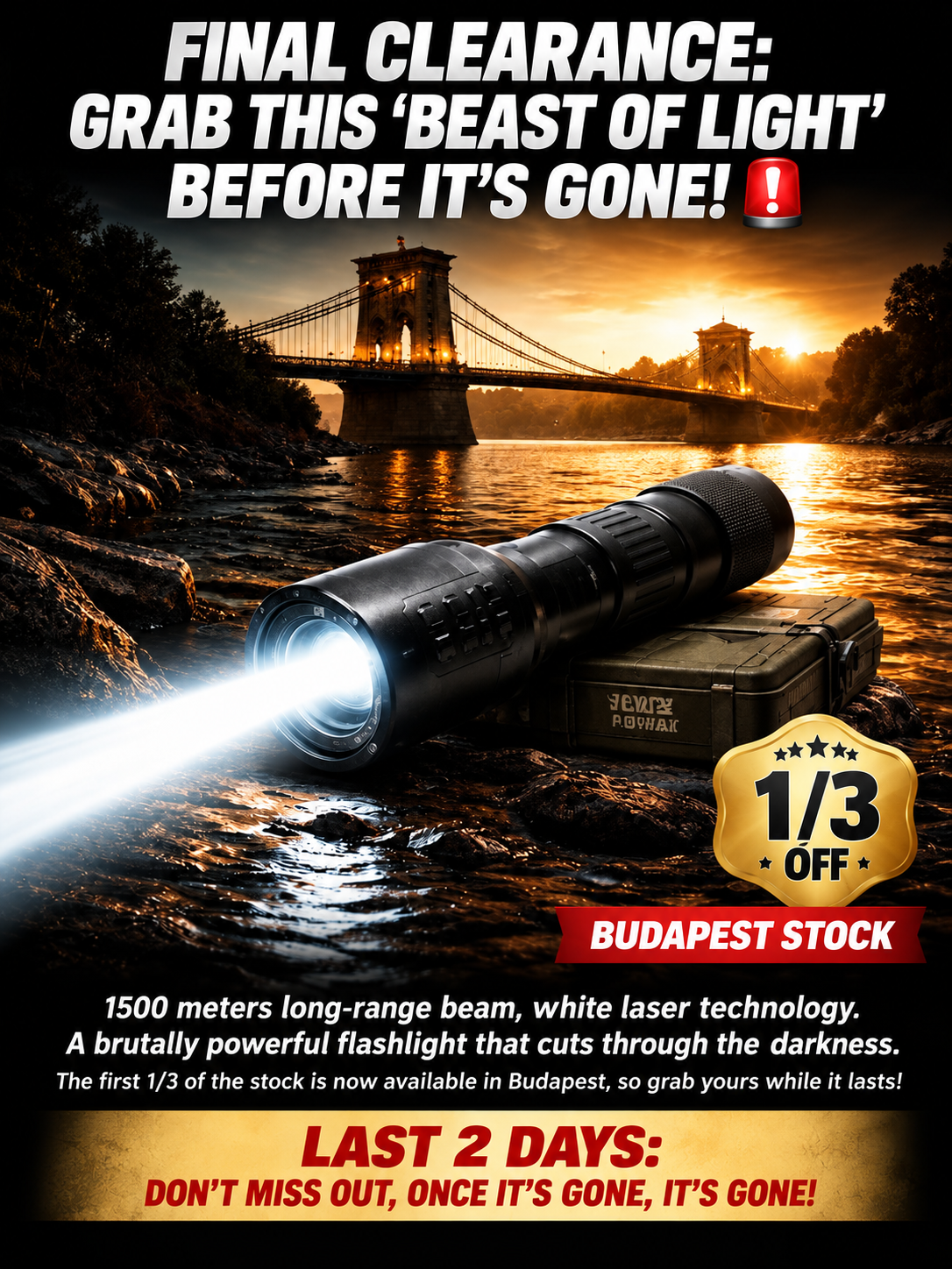 Ultra Bright Tactical Zoom Flashlight