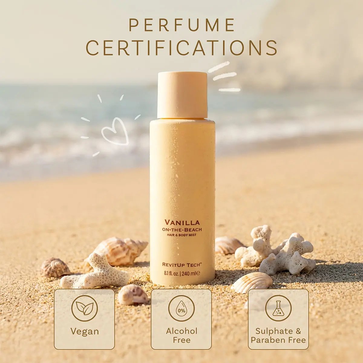 🎁💕49% OFF-Vanilla on the Beach Hair & Body Mist for Women