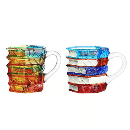 Hand-painted Book Coffee Cup