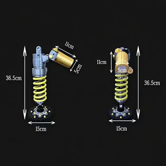 🔥Inspired Suspension Shock Absorber Lamp - Adjustable LED Light for Gamers & Car Enthusiasts