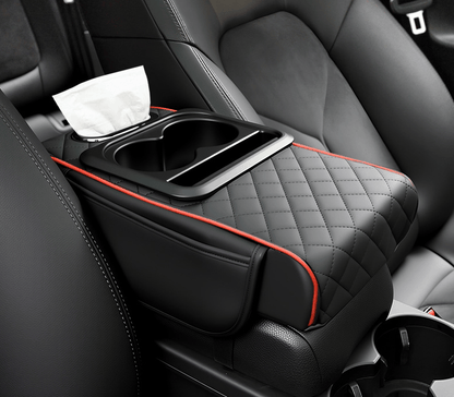✨Multifunctional PU Leather Car Armrest Box Mat– Universal Fit for Any Vehicle
