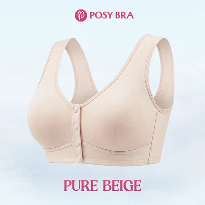 Posy Bra - Front Closure Breathable Cotton Lifting Bra for Seniors