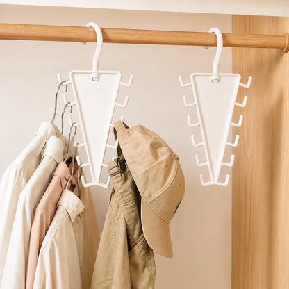 12‑Hook Closet Hanger Organizer | Hang Shirts, Hats, Belts & Scarves All‑in‑One