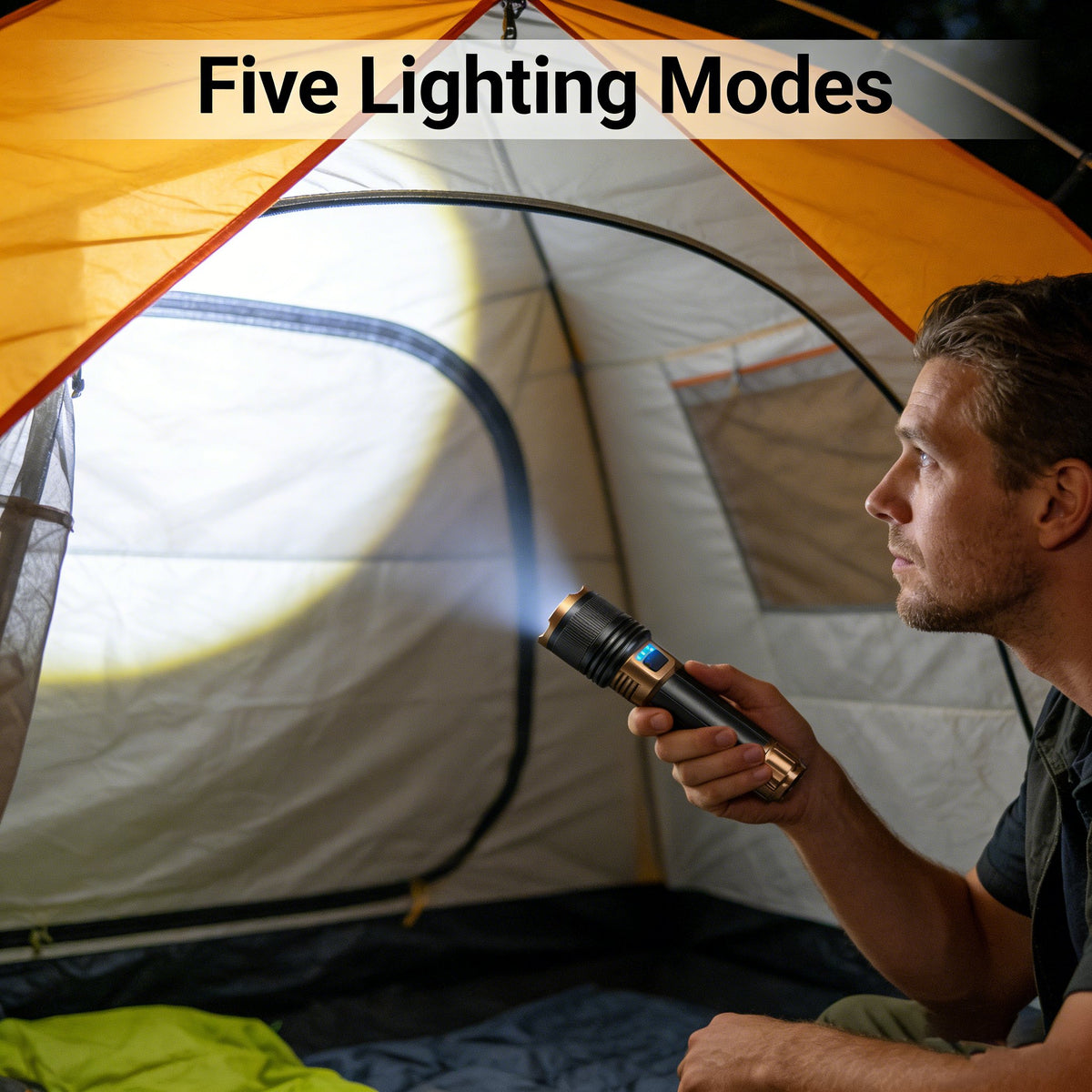 🔦 Rechargeable Outdoor Long-Range Ultra-Bright Laser Flashlight