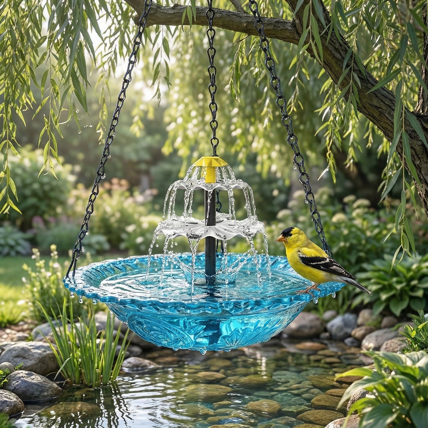 🎁 Limited-Time Offer | Solar Cascade Hanging Bird Bath Fountain  -$AC