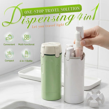 4-in-1 Leakproof Rotatable Travel Dispenser Set