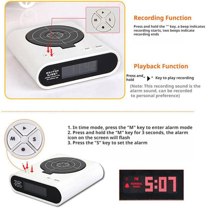 Shooting Game Digital Shot Timer Alarm Clock, Interactive Wake You Shoot Personalized LED Display Bedside Ki-ds Adults Fun Gift Bedroom Office