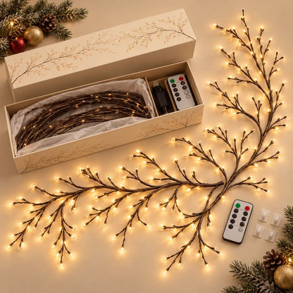 🔥Flexible LED Branch Lights | Remote-Controlled Holiday Wall Decor