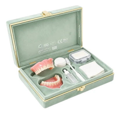 🔥50% OFF Premium Cosmetic Teeth Veneer Kit, Natural Shade Comfort Dentures for Senior & Daily Smile Restoration