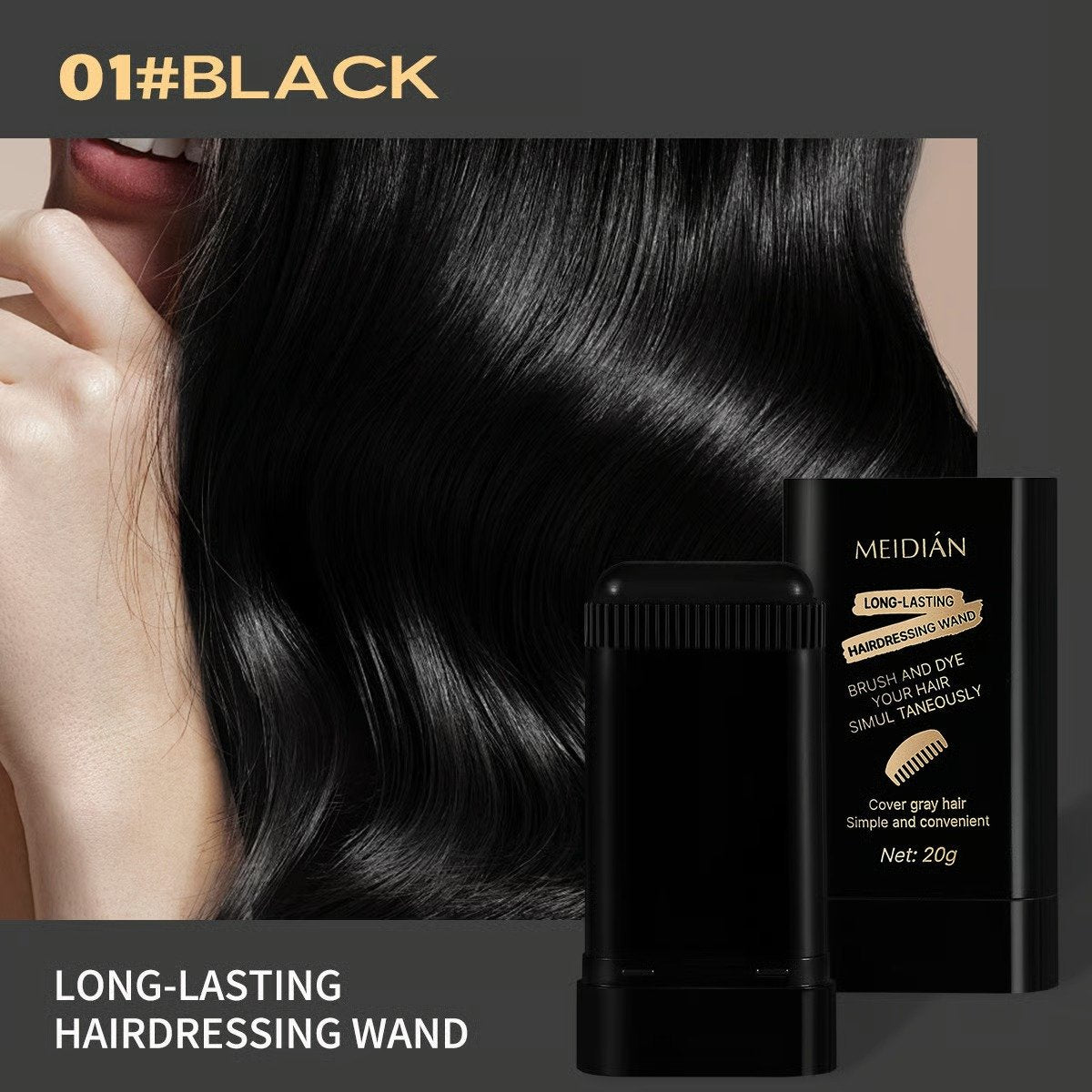 🔥👍🏻Portable Hair Dye Comb for Gray Hair Coverage