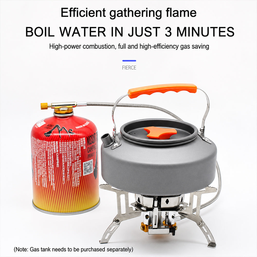 🔥Camping Gas Burner – 5800W, Piezo Ignition, Windproof