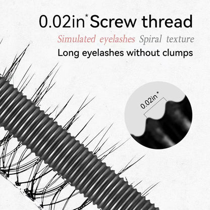 Iron Wand Mascara - Telescopic Tubing Mascara, Liquid LashExtensions Effect, Waterproof & Long-Lasting, No Flaking,No Clumping, 3D Curling Wand for Bold, Defined Lashes(Black)
