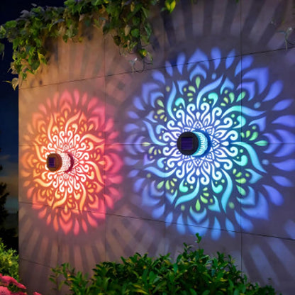 Solar Mandala Lights Outdoor Wall