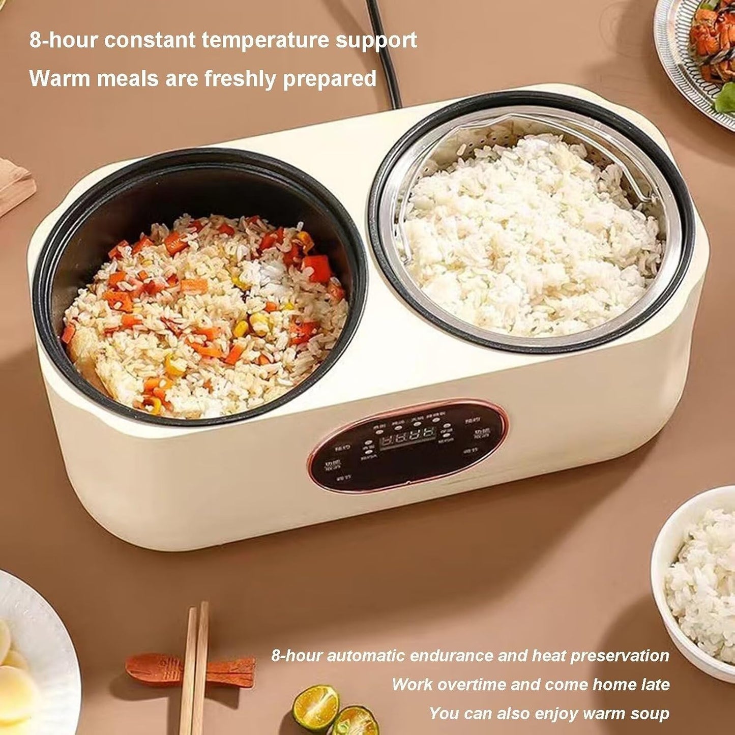 No More Cooking Conflicts✨2‑In‑1 Dual Liner Smart Slow Cooker For Different Dishes