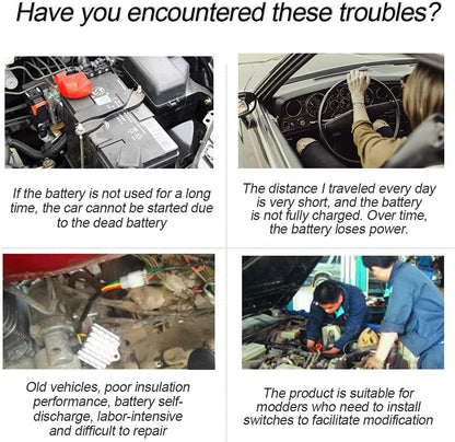 🔌4-Way Quick Release Brass Car Battery Terminal Connectors