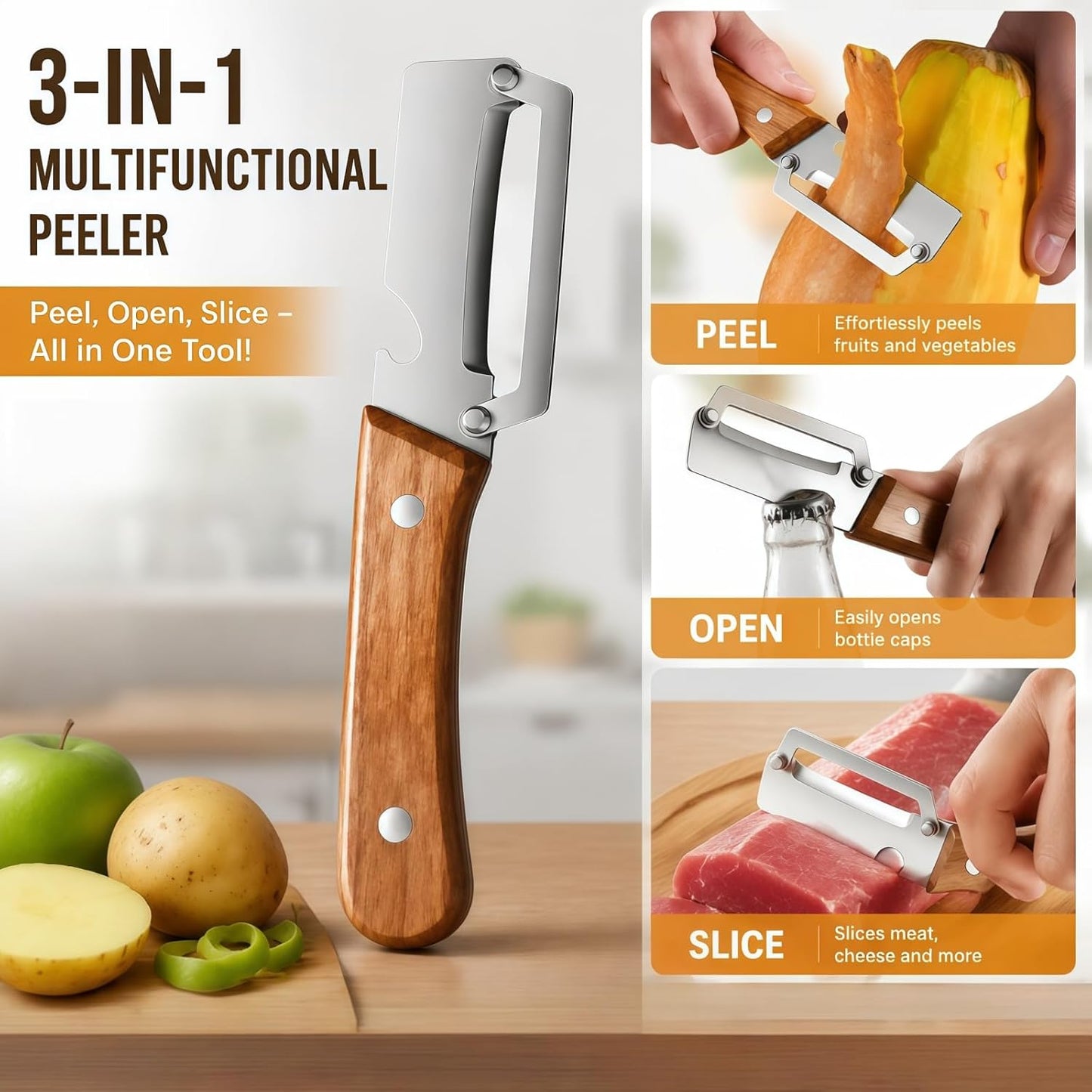 Multifunctional Vegetable Peeler