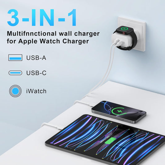 3 in 1 USB-C Charger Block