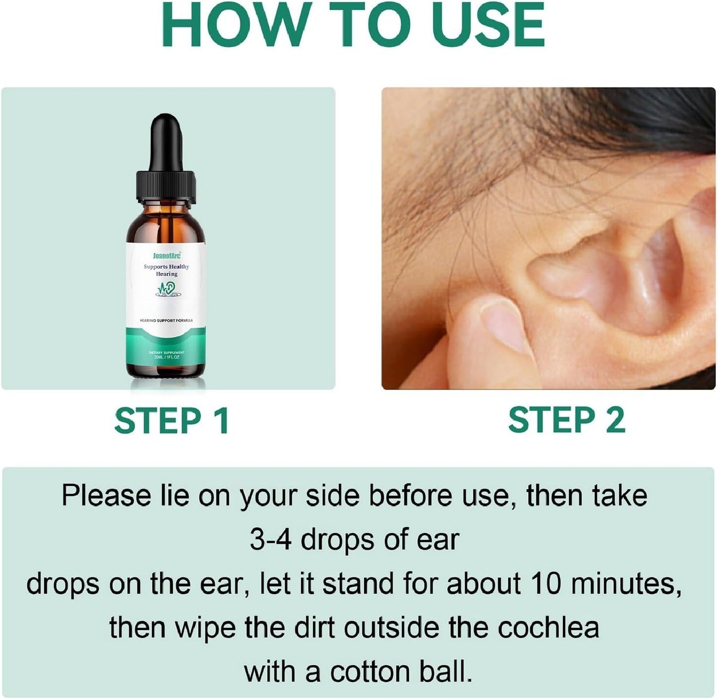 Tinnitus Relief for Ringing Ears Drops, Natural Ears Support Drops, Effective Support for Men & Women to Reduce Ear Noise, Improve Hearing