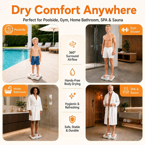 ✨No More Towels! Waterproof Step-On Body Dryer For Bathroom & RV Use