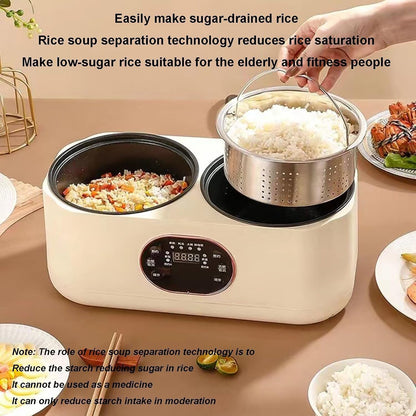 No More Cooking Conflicts✨2‑In‑1 Dual Liner Smart Slow Cooker For Different Dishes