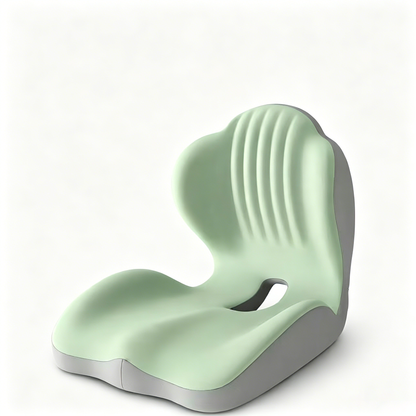 Ergonomic Memory Foam Seat Cushion with Lumbar & Back Support, Relieves Back Pain, Reduces Pressure