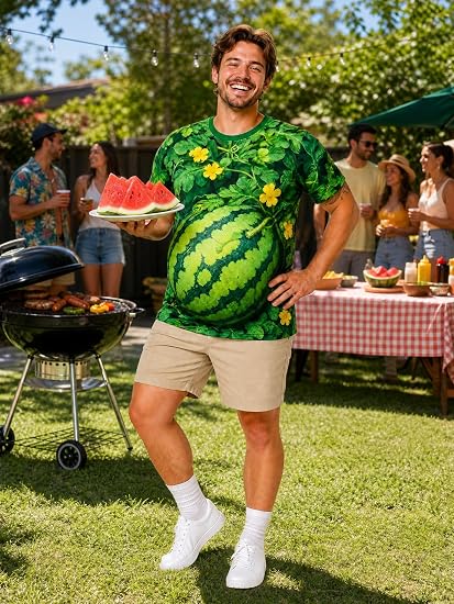 🍉Hilarious Watermelon Belly Tee | Party Must‑Have