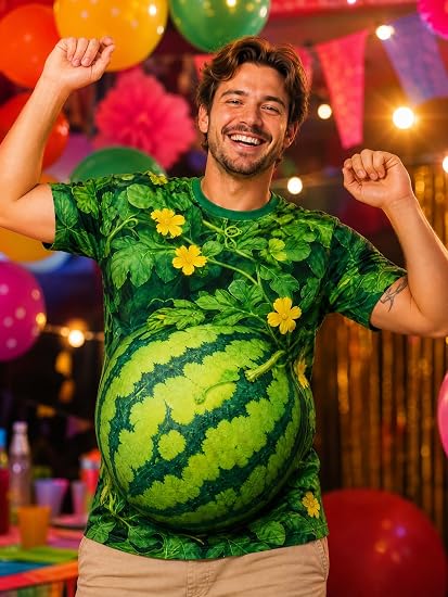 🍉Hilarious Watermelon Belly Tee | Party Must‑Have