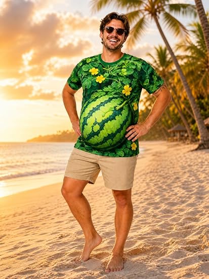 🍉Hilarious Watermelon Belly Tee | Party Must‑Have