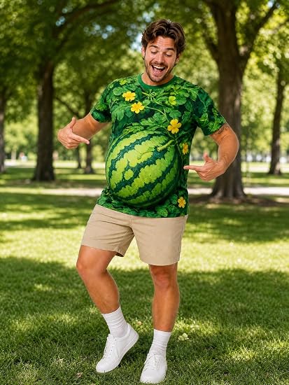 🍉Hilarious Watermelon Belly Tee | Party Must‑Have