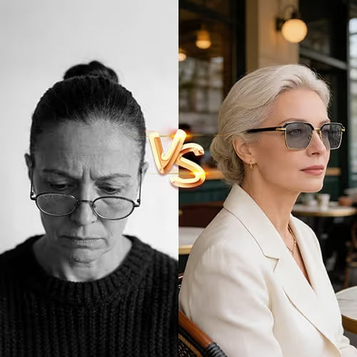 🔥Limited Time 50% OFF! Elegant Photochromic Reading Glasses, Anti-Fatigue HD Lens Business Eyewear for Middle-aged