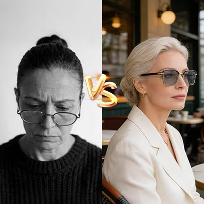 🔥Limited Time 50% OFF! Elegant Photochromic Reading Glasses, Anti-Fatigue HD Lens Business Eyewear for Middle-aged