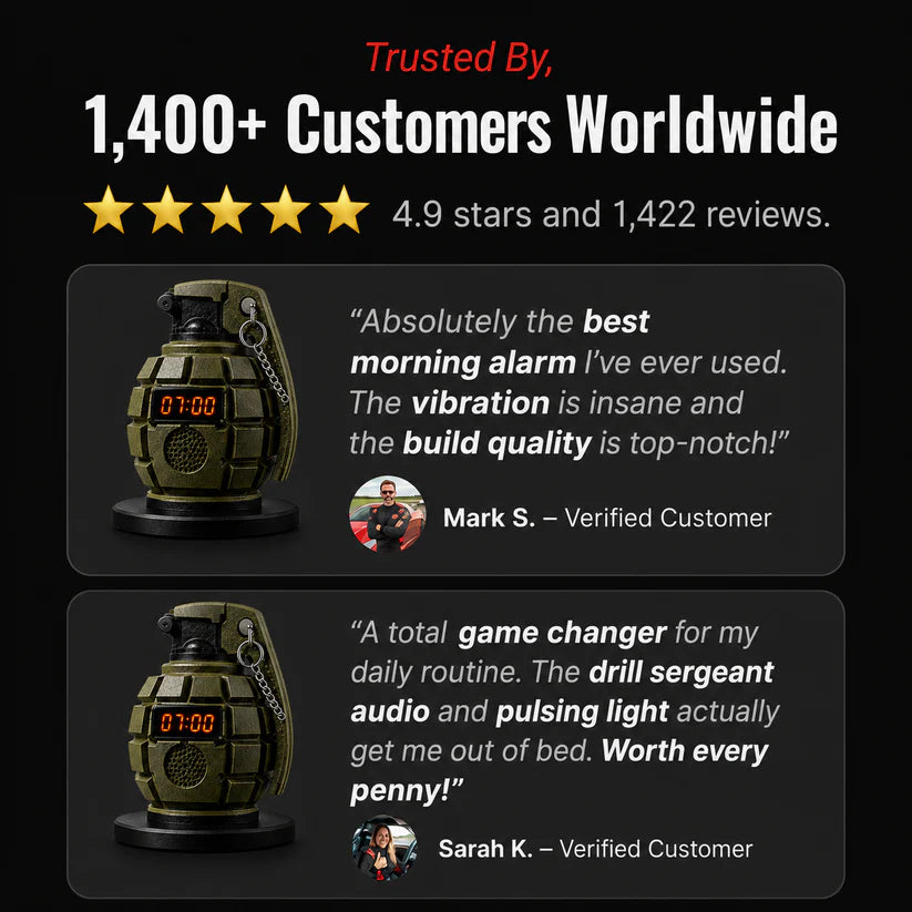 Early Drill™ Grenade Alarm Clock