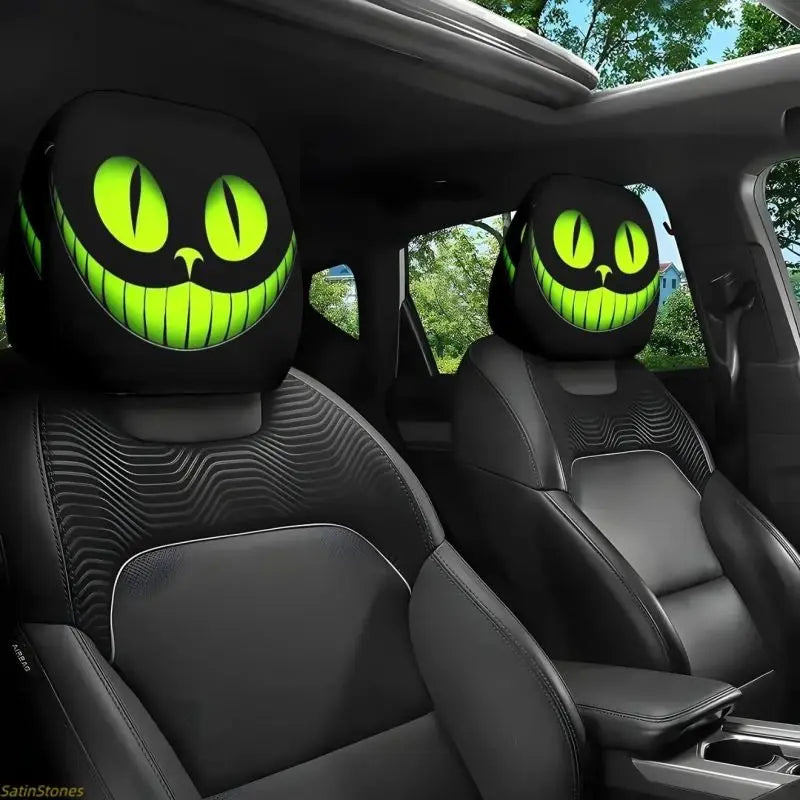 🔥Buy 1 Get 1 Free🔥 Gothic Phantom Skull Car Headrest Covers, Horror Car Accessories