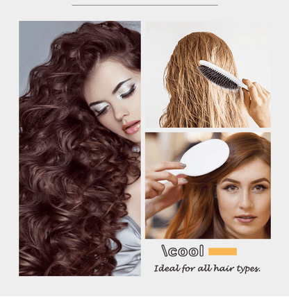 Viral World-Famous 5x Sold Out Paddle Brush - Smoother, Stronger, Shinier Hair - Boar Bristle Brush with Nylon Bristles and Microsphere Massaging Tips