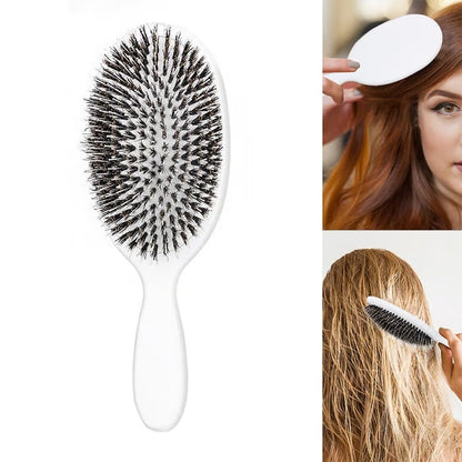 Viral World-Famous 5x Sold Out Paddle Brush - Smoother, Stronger, Shinier Hair - Boar Bristle Brush with Nylon Bristles and Microsphere Massaging Tips