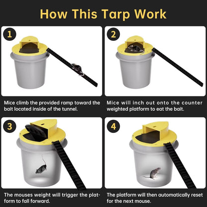 Bucket Lid Mouse Trap