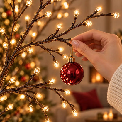 🔥Flexible LED Branch Lights | Remote-Controlled Holiday Wall Decor