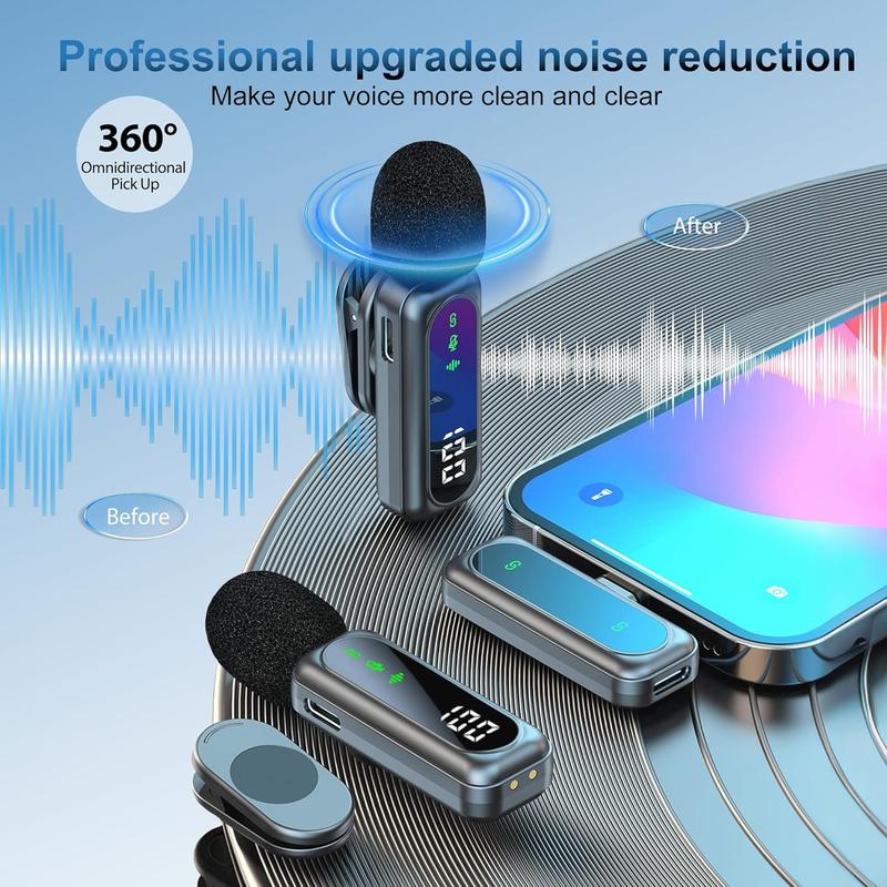 📢 50% off!! ⏰ New wireless lavalier microphone