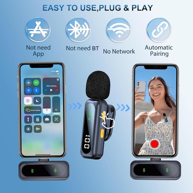 📢 50% off!! ⏰ New wireless lavalier microphone