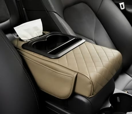 ✨Multifunctional PU Leather Car Armrest Box Mat– Universal Fit for Any Vehicle