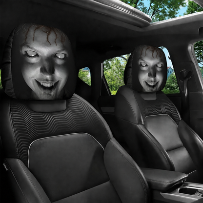 🔥Buy 1 Get 1 Free🔥 Gothic Phantom Skull Car Headrest Covers, Horror Car Accessories