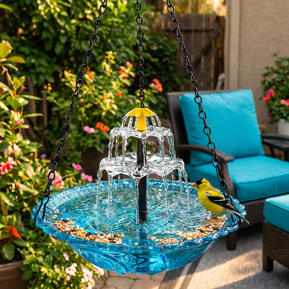 🎁 Limited-Time Offer | Solar Cascade Hanging Bird Bath Fountain  -$AC