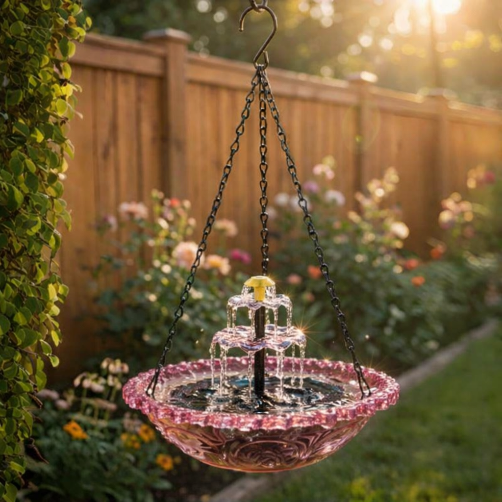 🎁 Limited-Time Offer | Solar Cascade Hanging Bird Bath Fountain  -$AC