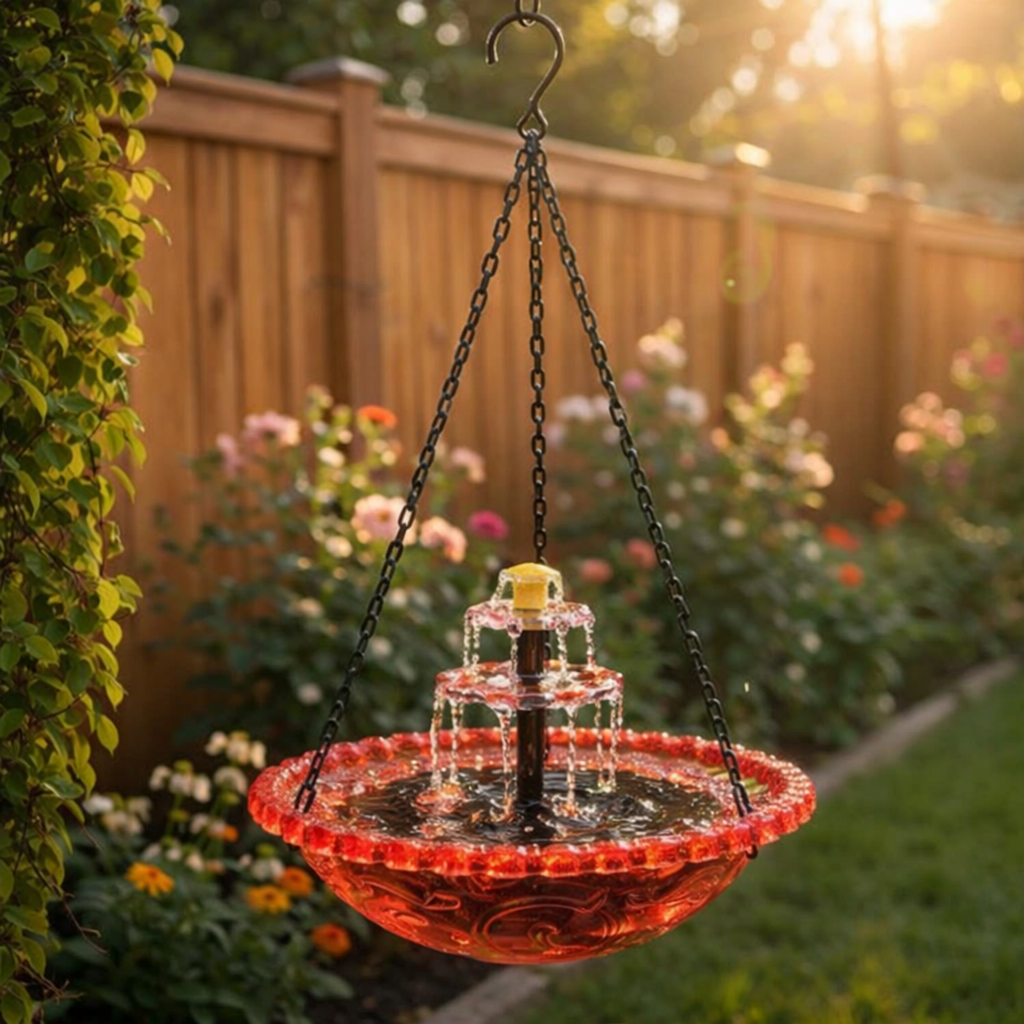 🎁 Limited-Time Offer | Solar Cascade Hanging Bird Bath Fountain  -$AC