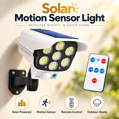 🚨 Solar Simulated Surveillance Camera Light | Motion Sensor + Remote Control + No Wiring ☀️