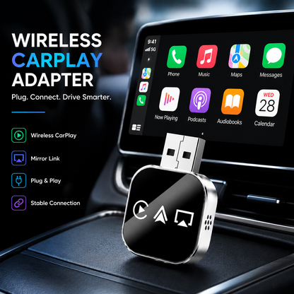 🚗📲 2026 Upgrade 3 in 1 Screen Mirror iOS Phone, wired to wireless Carplay adapter