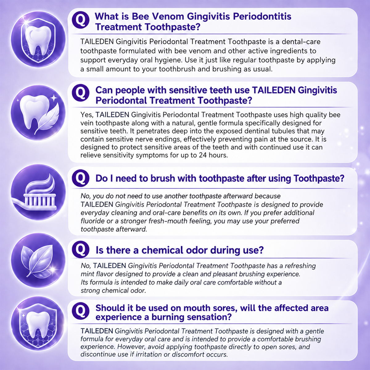 Gingivitis Periodontal Treatment Toothpaste