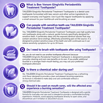 Gingivitis Periodontal Treatment Toothpaste