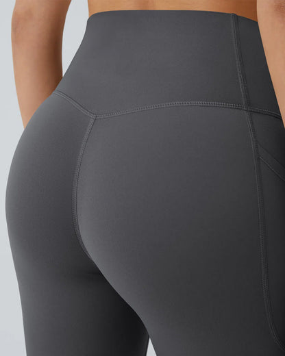 Butt Lifting Tummy Control Side Pocket High Waisted Shaping Training Leggings