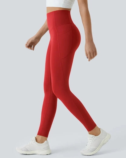 High Waisted Butt Lifting Tummy Control Side Pocket Shaping Training Leggings